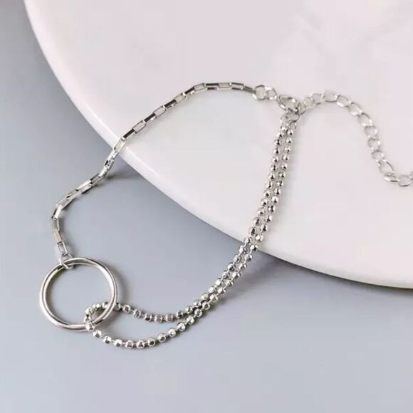 The Oh So Different Mixed Media Chain Bracelet in 925 silver - Picture 2 of 4